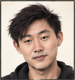 Generated editorial portrait of Alexandr Wang in the unified mugshot-v2 dossier style.