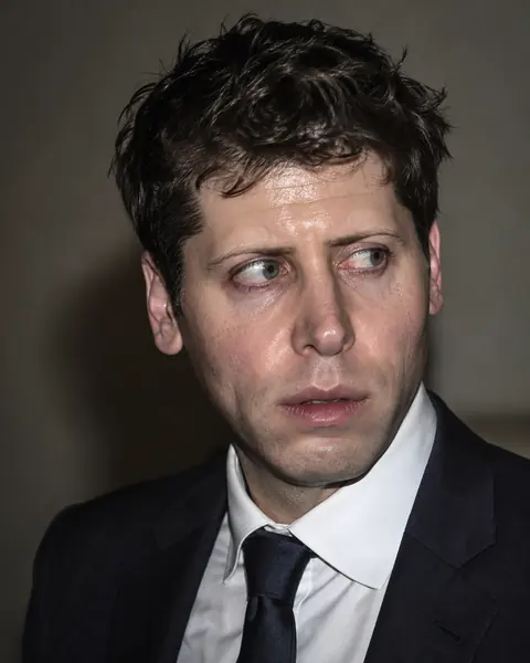 Generated editorial portrait of OpenAI CEO Sam Altman