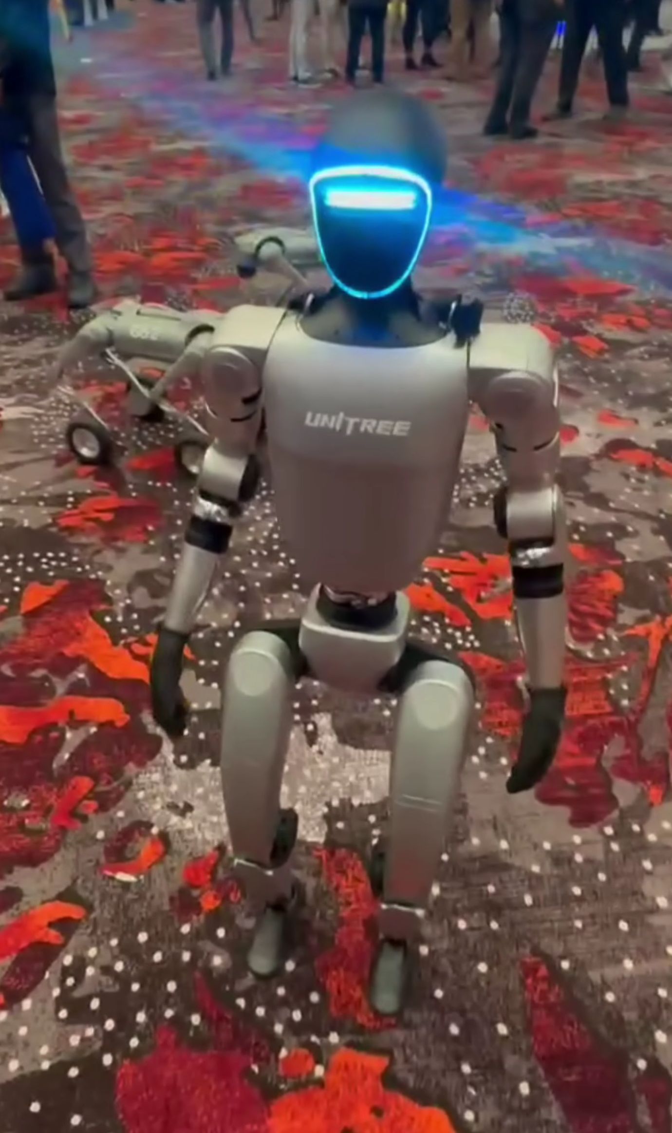Unitree G1 humanoid robot at UAV Expo 2024